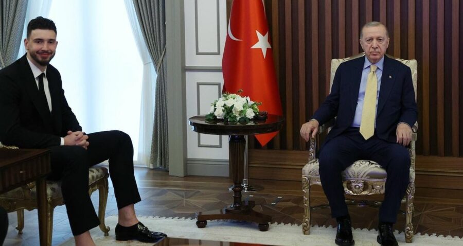 Cumhurbaşkanı Erdoğan, NBA Yıldızı Alperen Şengün ile Buluştu